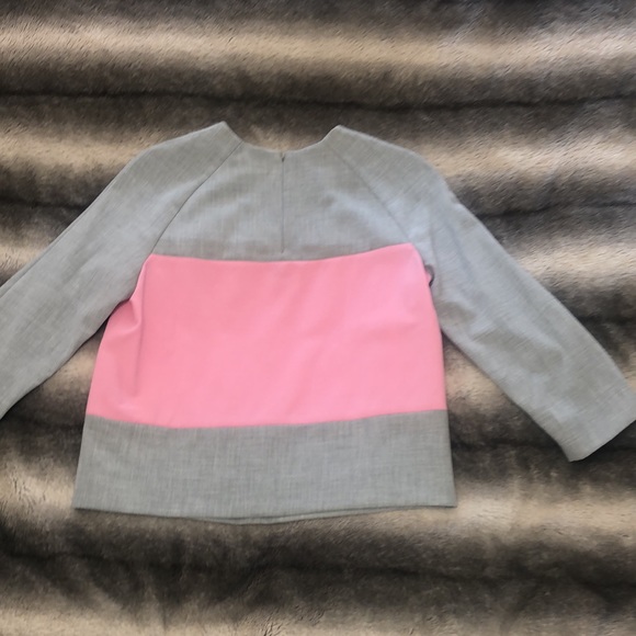 COS Color-Block Pink & Grey Structure Top - Picture 2 of 5